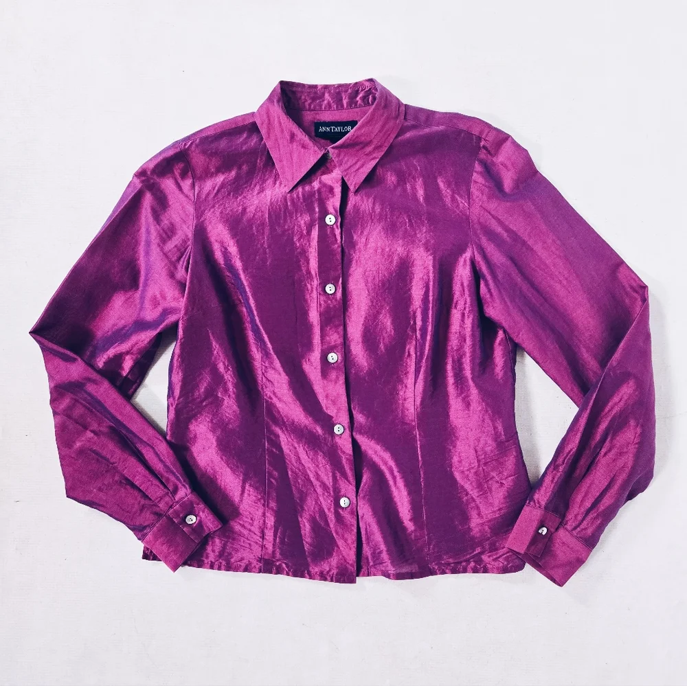 Ann Taylor Silk Blend Blouse - Picture 3 of 7